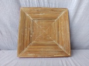 Bambusowy talerzyk kuchenny naturalny czerwony na owoce i inne