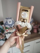 Bukiet jadalny ferrero podziękowanie dla rodziców chrzestnych i dziadków 