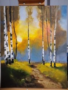 Obraz ręcznie malowany akryl na płótnie 40x50 