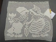 Firanka zazdrostka ok.60 x 60 cm,lambreki,gobelin 