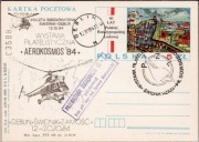 AEROKOSMOS 84 Poczta Śmigłowcowa śmigłowiec Mi-2 Świdnik-Dęblin 