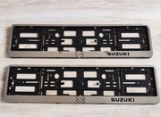 Stalowe ramki tablicy rejestracyjnej do Suzuki (2 szt.)