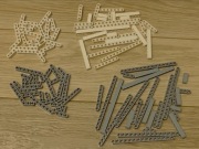 LEGO Technic belki jasnoszare i białe ok 140g