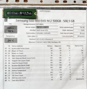 Dysk Samsung SSD 860 EVO M.2 500GB SATA SMART 99% 309h