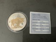 Bizon Europejski-5$ rok2009 1oz Srebro 999 Bizo pozłacany +Certyfikat