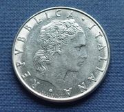 Moneta Włochy 50 lirów 1961