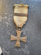 Krzyż Walecznych duży Knedler numerowany z buławka i okuciem  piękny 