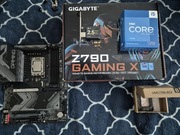 Płyta główna Gigabyte Z790 Gaming X +Cpu i5 13600kf + karta sieciowa