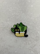 Pin przypinka broszka kot kwiat roślina kaktus sukulent