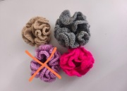 Gumki do włosów scrunchies wykonane ręcznie 15 zł za 1szt 