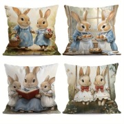 POSZEWKI NA PODUSZKI WIELKANOC 45x45 cm KOMPLET POSZEWEK NA JAŚKI 
