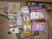 Zestaw słodyczy ciastka pianki Haribo jelly beans czekolada dubajska 