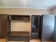 Piękny zestaw mebli - 7 elementów - ciemny orzech