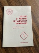 Finanse w procesie urynkowienia gospodarki