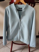 pikowana bejsbolówka bluza kurtka bomberka baby blue zasuwana kieszenie