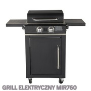 Nowoczesny grill elektryczny ze stali nierdzewnej z wyświetlaczem LED