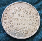 10 Franków Herkules 1970 srebro 