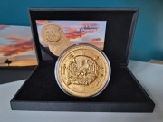 BACTRIAN CYBELE DISK Gilded Archeology Symbolism 3 Oz 20$ Cook Islands 2021