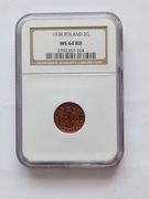2 grosze 1938 r Red 