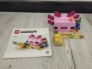 Zestaw klocków LEGO 21247 Minecraft Kryjówka Axolotów oryginalny. 