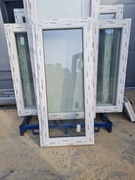 Okno PCV zew. mahoń 730 x 1630 nowe