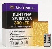 Kurtyna świetlna LED z pilotem