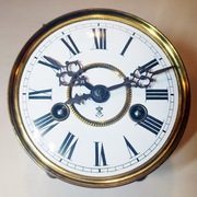 156.MECHANIZM  STAREGO ZEGARA, Gustaw Becker P-26, MINIATURKA