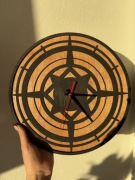 Zegar ścienny ze sklejki - 30x30cm