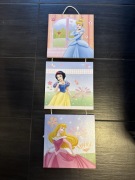 3 obrazki drewniane/tryptyk księżniczki Disney