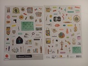 Naklejki planer scrapbooking DecoTime 2 szt. arkusze A4 - szycie kreatywne