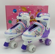 Dziecięce wrotki, regulowane  rolki z podświetlanymi kołami