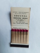 Zapałki francuskie z reklamą hotelu lata 70-te czasy PRL