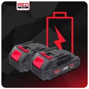 2x Akumulator 21V | 2,0mAh  + Ładowarka Red Technic Li ion