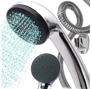 słuchawka prysznicowa okrągła oszczędna zestaw z wężem uchwyt