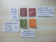 4szt. znaczki Mi 183 ODMIANA Błąd Niemcy 1922r. CYFRY Rzesza czyste  Reich