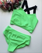 Komplet do Pole Dance zielony jaskrawy