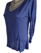 Markowa bluzka damska Calvin Klein r 38 M granatowa rękaw 3/4