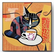 Autorski, sygnowany, oryginalny plakat "Catchiato"