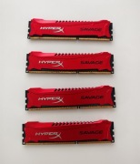 Pamięć RAM DDR3 HyperX Savage 8GB 4x4GB 1866MHz CL9 HX318C9SRK2/8