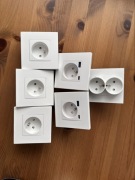 Gniazda elektryczne - zestaw 6 gniazd