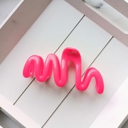 Spinka do włosów ozdobna duża klamra zacisk elegancka różowa ozdoba 