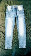 Nowe spodnie jeansowe dziecięce skinny fit rozm 140