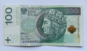 100 zł 2012 rok seria AA