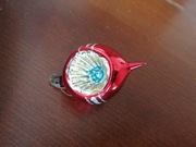 Bombka choinkowa szklana reflektorek PRL 5 cm