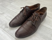 Skórzane buty męskie, Ryłko, r. 40, brązowe