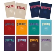12x Zeszyty tematyczne przedmiotowe ze ściągą INTERDRUK- KOMPLET 12 x A5-60