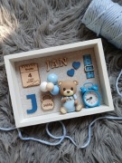 Metryczka upominek na chrzest prezent na roczek metryka urodzenia