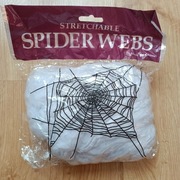 Sztuczna pajęczyna+ 20 pająków Dekoracje Halloween