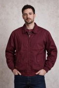 Bordowa Kurtka Harrington Made in England Klasyk M/L Nowa !