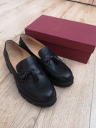 Czarne skórzane mokasyny Marco x lgs